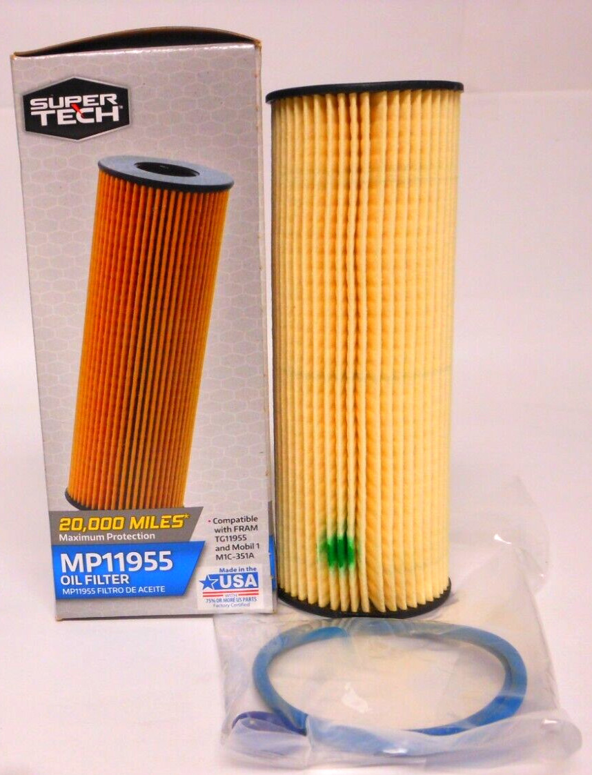 Super Tech MP11955 Oil Filter 20,000 Mile Protection Made in USA