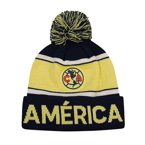 Club america beanie hat pom soccer 