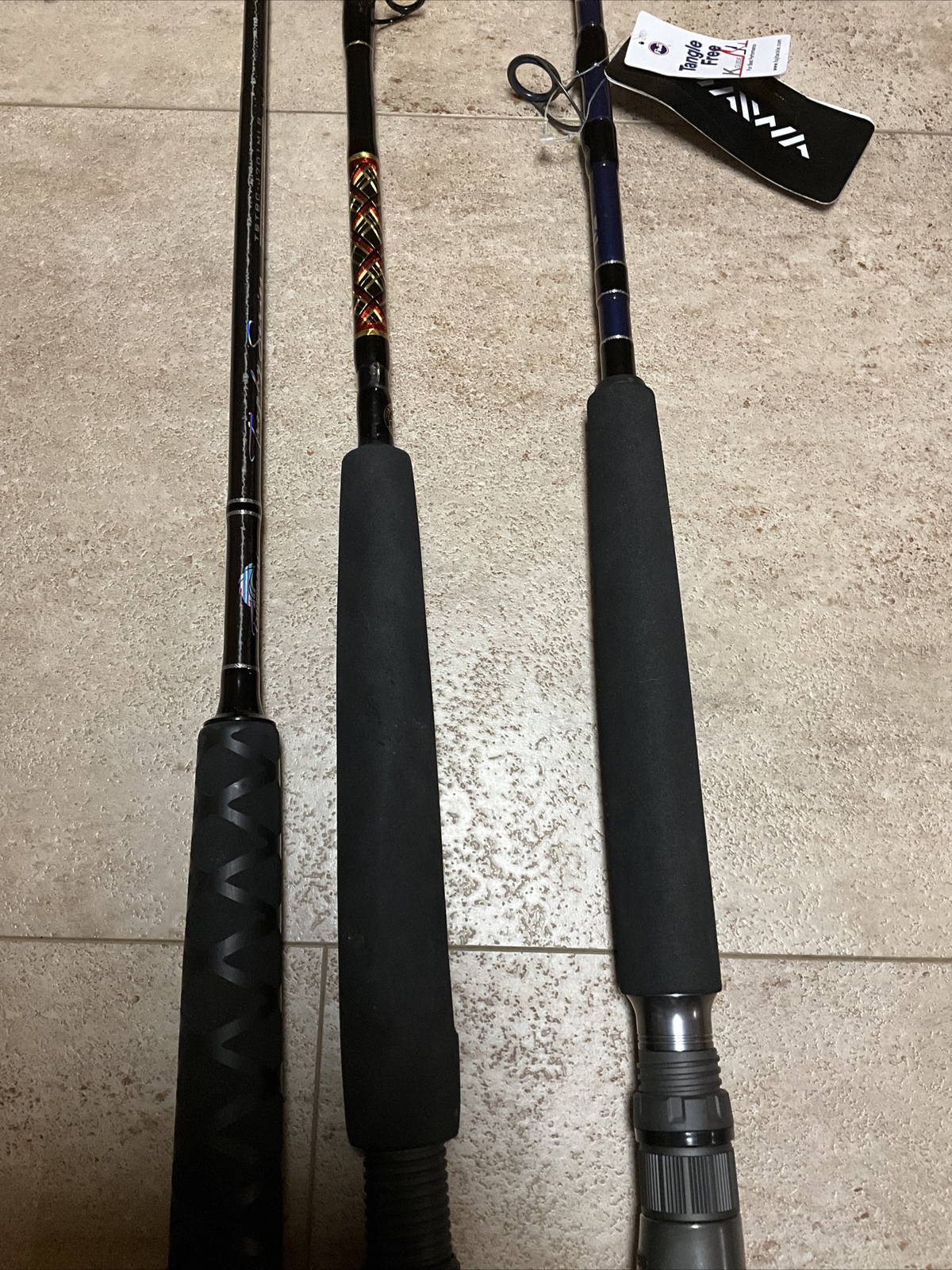 Daiwa Harrier Star Paraflex & Tsunami Jigging Rods 3 Rod Lot New ! eBay