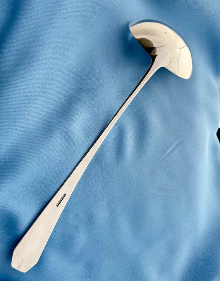 Nicholas Bogert Coin Silver Coffin Handle soup Punch Ladle 14 Inch Mono  1800 - Image 2 of 4