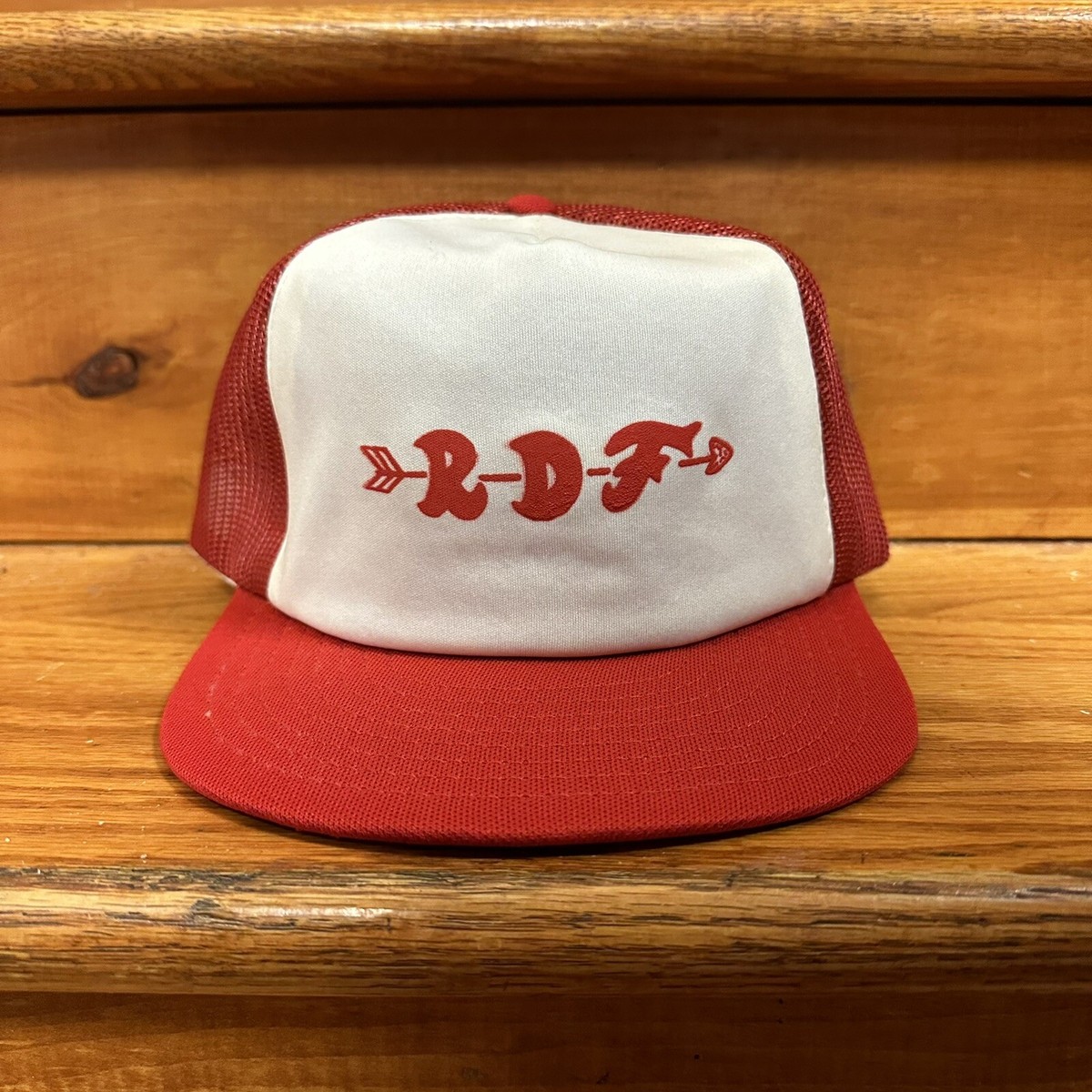 帽子 80s made in USA tracker cap VTG 80s Made in USA RDF Arrow Red/White Trucker Snapback | eBay