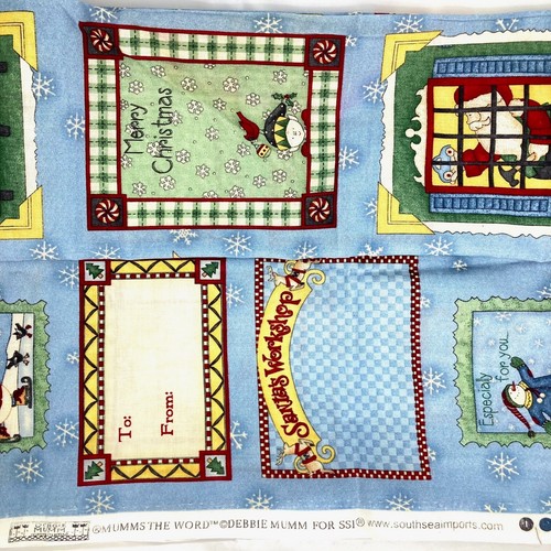 Holiday Quilt Labels Santa Elves and more over 50 Debbie Mumm motifs 100% cotton - Picture 2 of 7