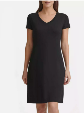 marc new york women's short sleeve sheath dress Marc New York Womens Short Sleeve Dress (BLACK, Size L) NWT