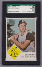 1963 Fleer Baseball #15 DICK HOWSER SGC 92 NM/MT+ 8.5 Kansas City A'S CENTERED!