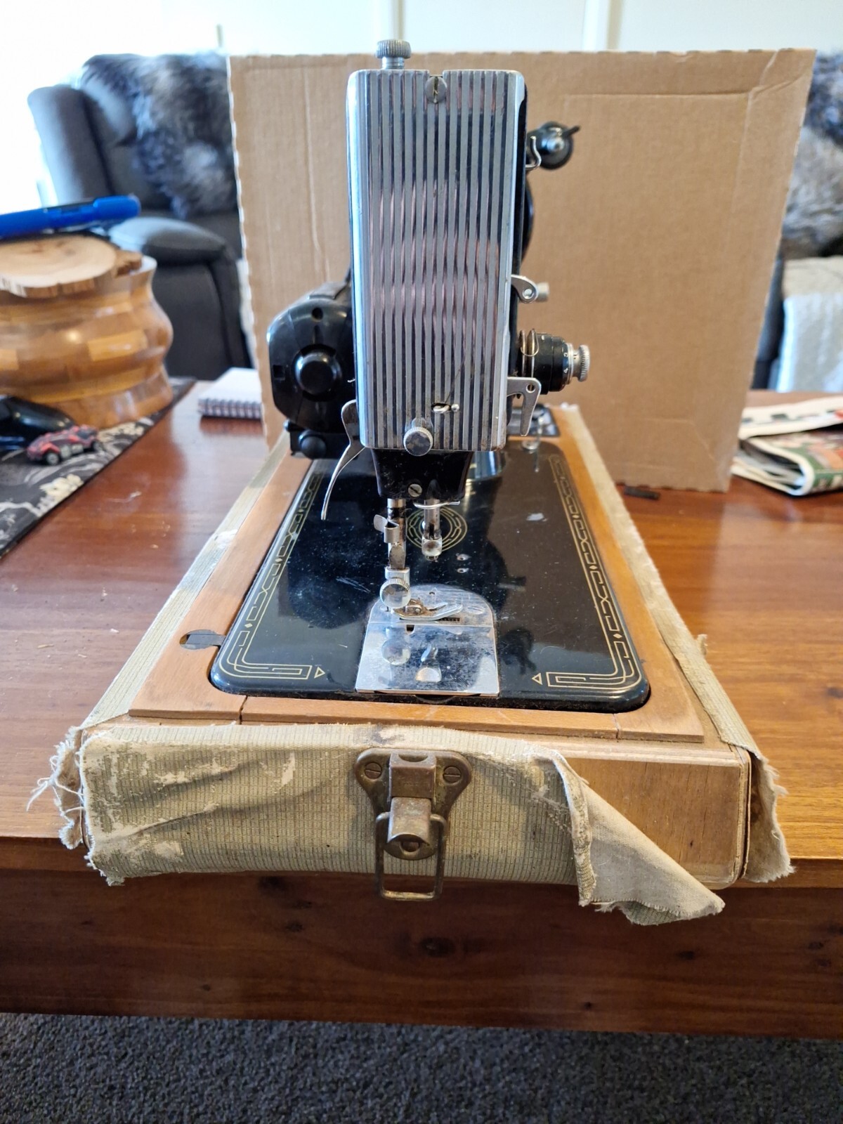 Vintage Singer 99k portable Electric Sewing Machine Great Britain No Cord eBay