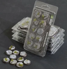 Gamers Grass Battle Ready Bases: Temple Round 25mm (x10) New Free Shipping USA