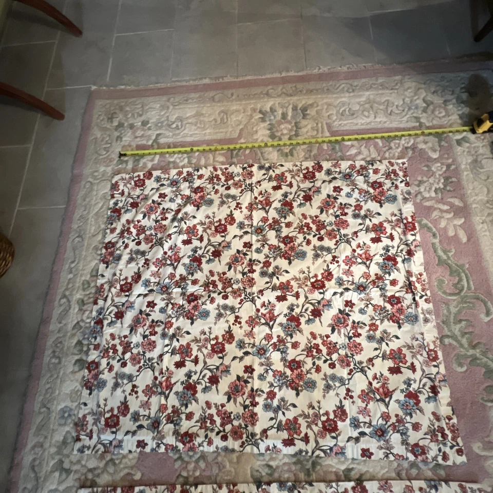 2 Waverly Tidewater розовый цветочный занавески панели 45 «x 38» род карман 100% хлопок - Изображение 4 из 4