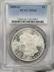 1890-O Morgan Dollar $1 PCGS MS64 New Orleans Silver One US Coin BETTER DATE!