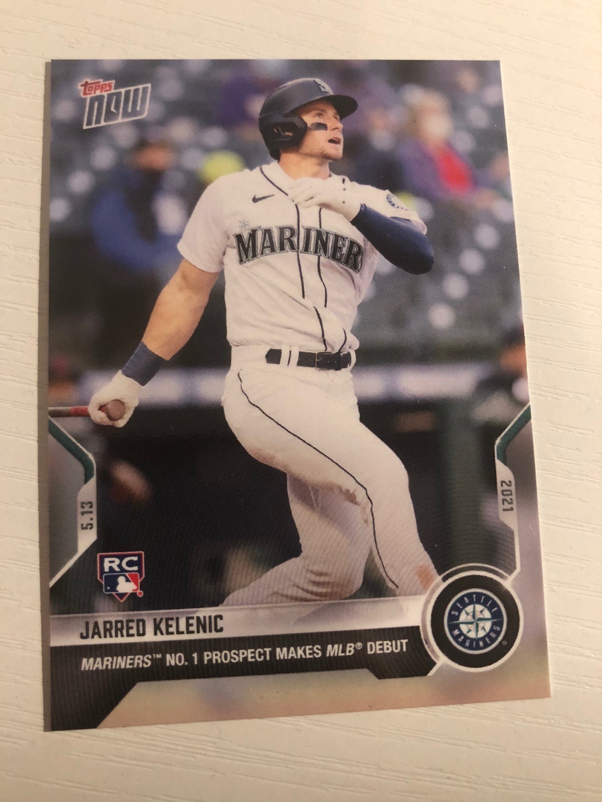 2021 Topps Now Jarred Kelenic Mariners ML Debut RC 208
