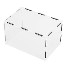 `Enclosed Grinding Dust Box Acrylic With 2 Holes Table Polisher Dust Box Tool