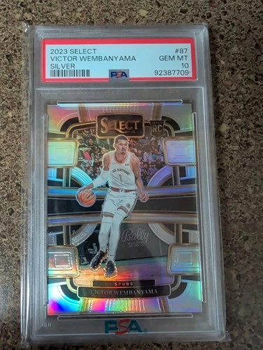 2023-24 Panini Select Victor Wembanyama RC Silver Prizm PSA 10