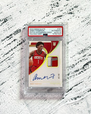 2023-24 Panini Immaculate Amen Thompson RC Patch AUTO GOLD /10 PSA AUTO 10