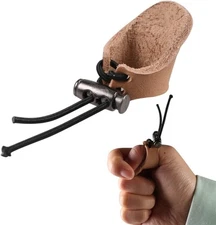 Huntingdoor Archery Finger Tabs Adjustable Thickened Thumb Guard Thumb... 