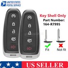 2 5-Button Smart Car Key Fob Case for 2013 2014 2015 2016 Ford Escape Titanium