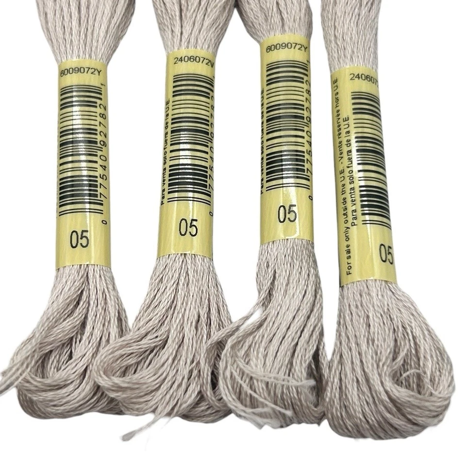 12 Skeins DMC Cotton Embroidery Floss Light Driftwood 05 France 8.7y Each NEW - Image 2 of 4