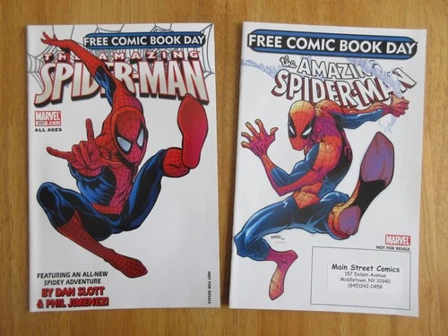 Lot of *2* AMAZING SPIDER-MAN Free Comic Book Day! 2007 & 2011 (VF/NM)