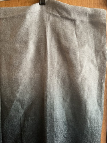 Gray Ombre Paislay Oversized Shawl Scarf Wrap Meditation Boho Festival Goth - Picture 2 of 7