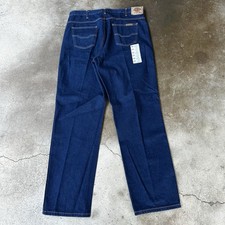 Dickies Jeans Mens 38x34 Blue Denim Dark Wash Relaxed Fit Workwear NWOT