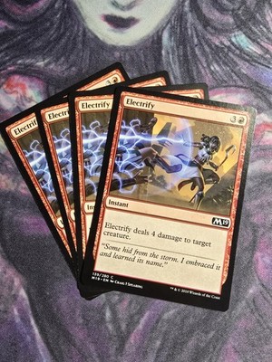 ELECTRIFY X 4 N/M- CORE SET 2019 MAGIC THE GAHTERING