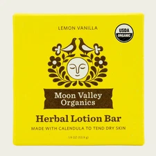 Moon Valley Organics Herbal Lotion Bar Lemon Vanilla (EXPIRED 08/2025)