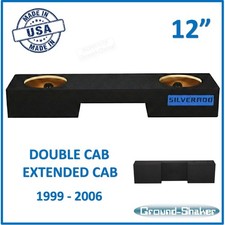 Chevy Silverado Extended Cab 1999 - 2006 12" Dual Sub Box Subwoofer Enclosure