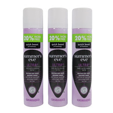 3 PACK Summer's Eve Ultra Feminine Daily Freshening Spray - 2.4oz Each