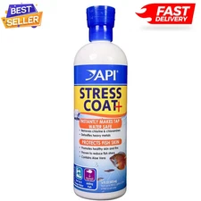 API STRESS COAT Aquarium Water Conditioner 16-Ounce Bottle