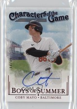 2024 Boys of Summer Characters the Game Signatures Red 44/49 Coby Mayo Auto 9cf
