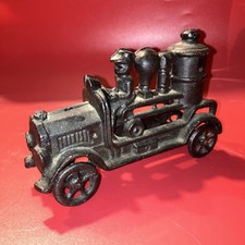 Cast Iron Firetruck Steamer Pumper Truck
