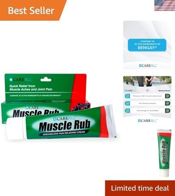 3.0 oz Ultra Strength Muscle Rub Cream - 10% Menthol Formula for Pain Relief