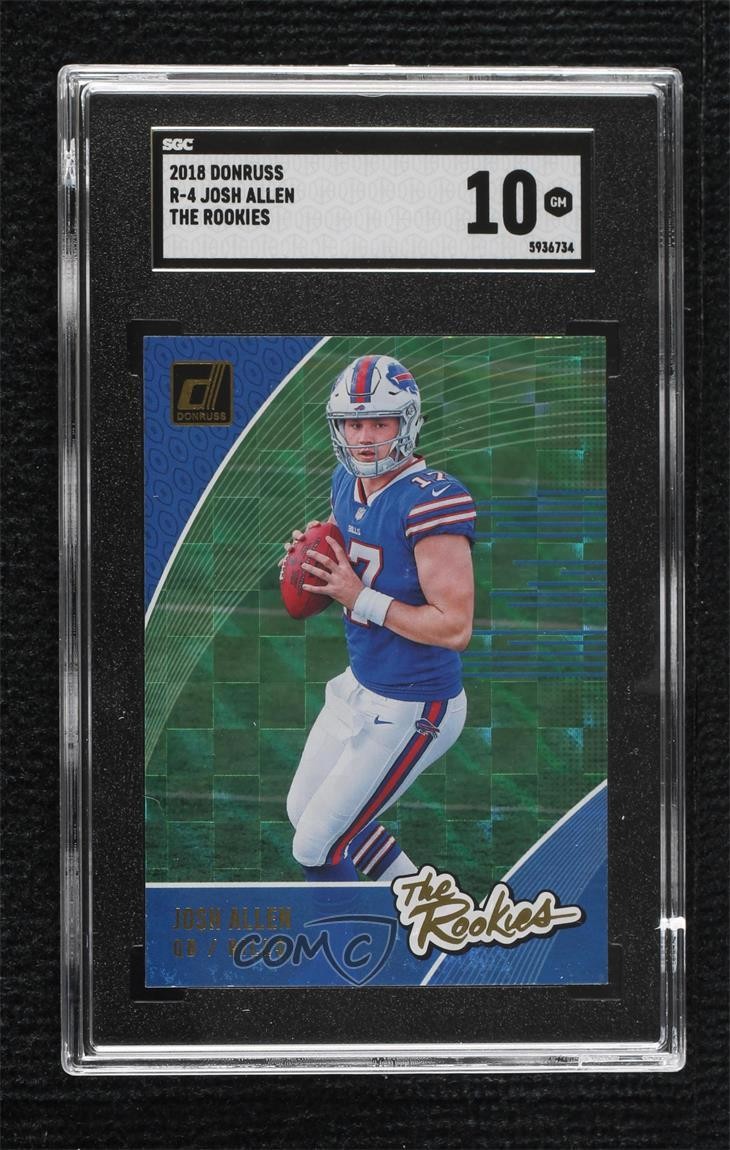 2018 Panini Donruss The Rookies Josh Allen #R-4 SGC 10 GEM 1fp4