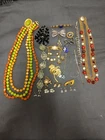 Vintage Costume Jewelry Lot Necklaces Brooches Bracelets Earrings