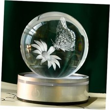  Crystal Ball Decor Lamp Gifts Ideas for Girlfriend Wife Mom 3D Butterfly