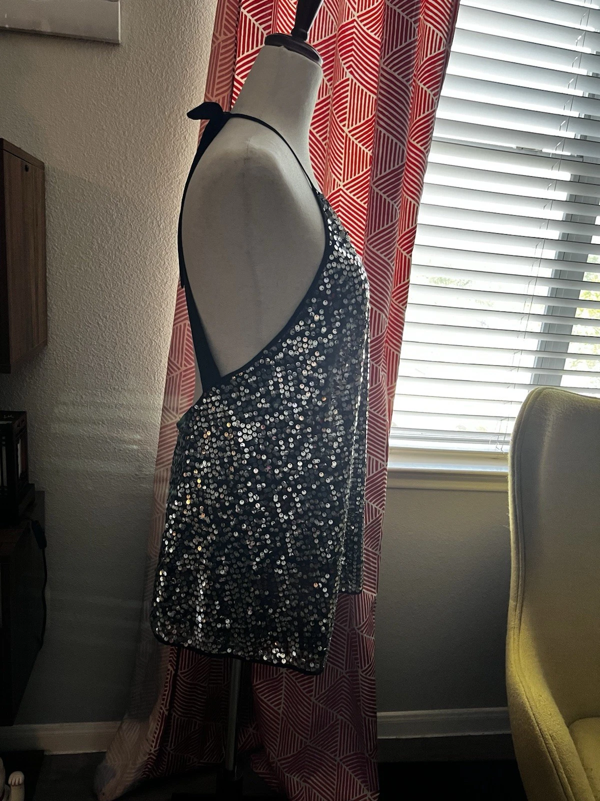 UNDERCOVER Abito da donna piccolo VICTORIA SECRET SEXY PAILLETTES MICRO MINI PARTY TUNICA REGGICALZE