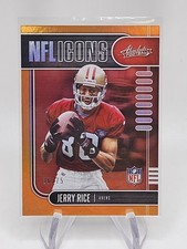 2019 Panini Absolute NFL Icons Orange Spectrum /75 Jerry Rice #2 HOF 49ers
