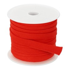 Flat Drawstring Cord Replacement Rope 0.6 Inch x 20 Yd, Red