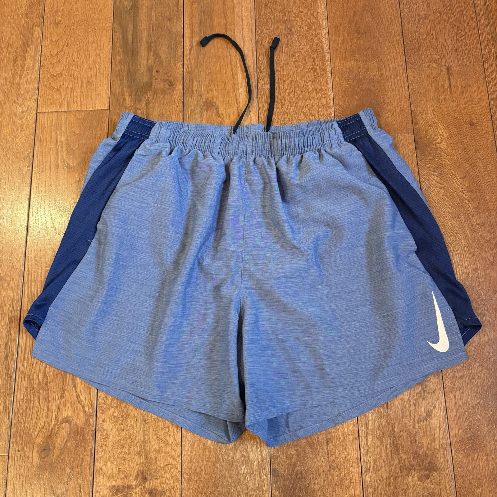 Mens Nike Dri Fit Challenger 5” Brief-Lined Running Shorts Blue Reflective sz L