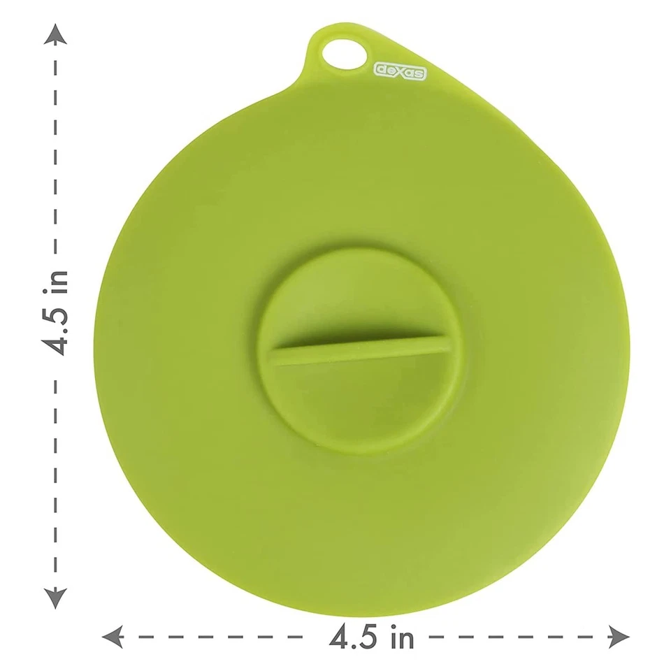 Tapa flexible de comida para mascotas Dexas Popware para mascotas, gris/verde Foto 3 de 4