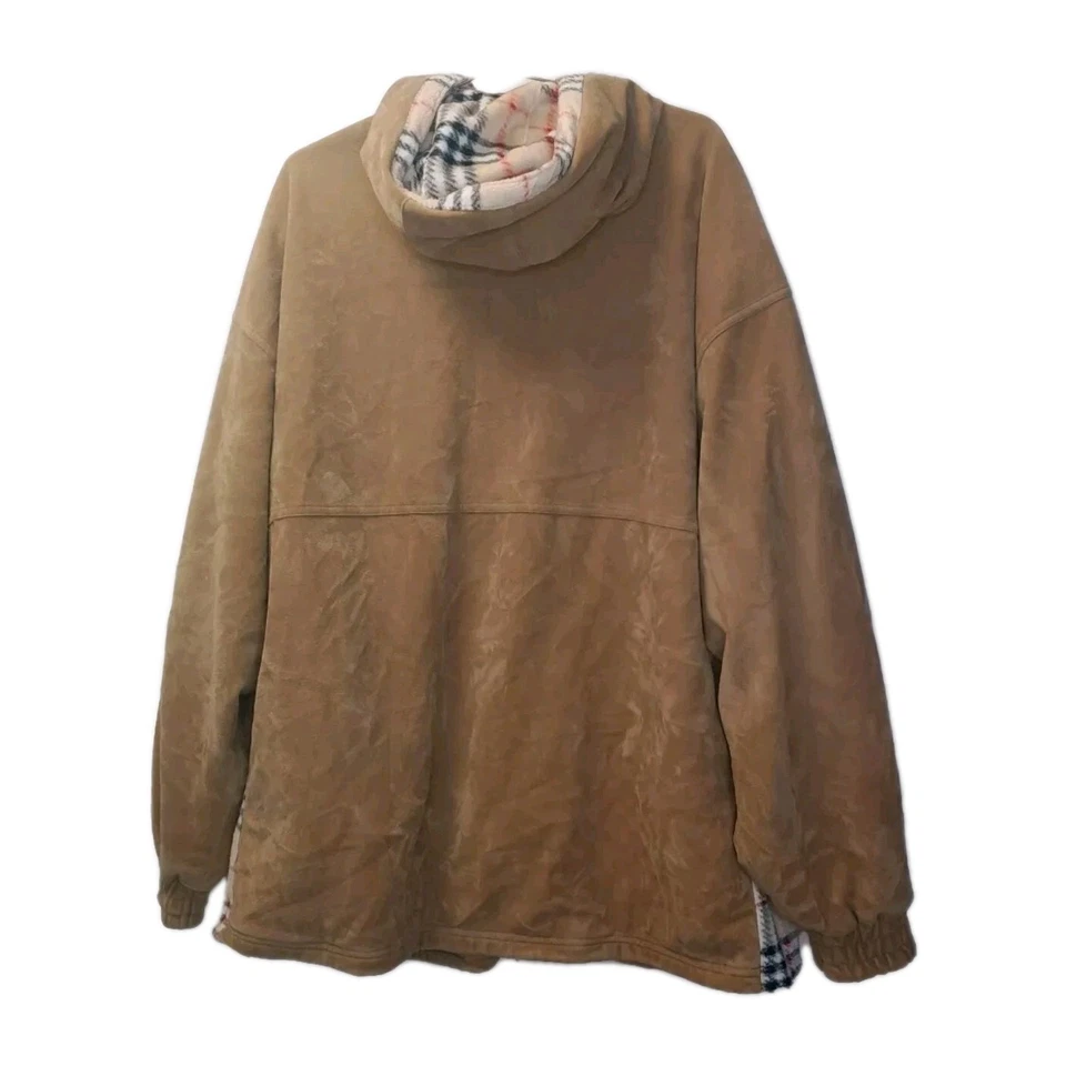 Chaqueta De Colección Años 90 Streetwear Hip Hop Imitación Gamuza Cremallera 2X Tobillo Cremallera Joggers Vellón Y2k Foto 3 de 4