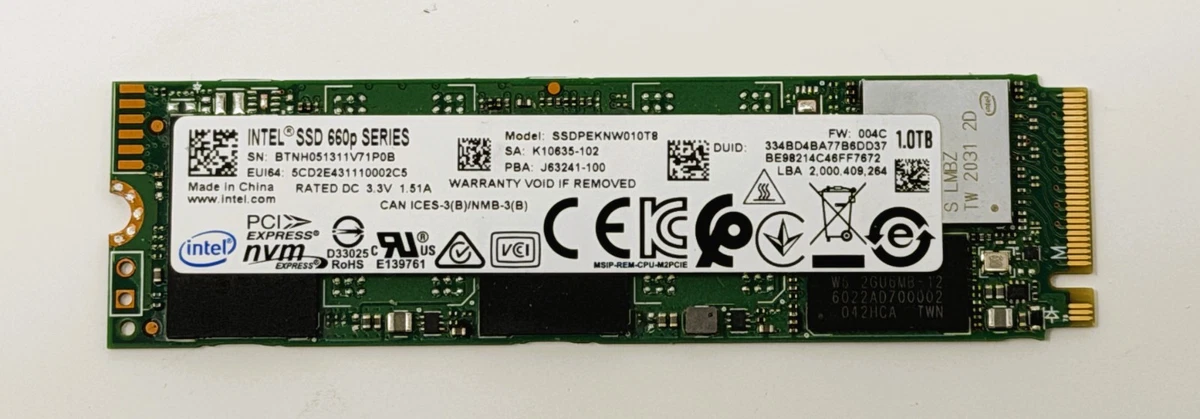 Intel M.2 Interface 1 TB Solid State Drives for sale | eBay