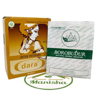 Borobudur Dara Herbal Pill 150 Count Traditional Body Care Indonesia