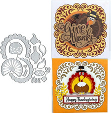 Thanksgiving Turkey Metal Die Cuts, Thanksgiving Turkey Metal Cutting Dies Cut S