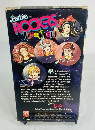Barbie and The Rockers Out Of This World 1987 VHS - Imagen 2 de 9