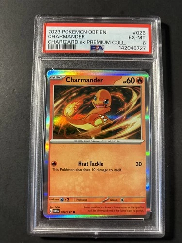 2023 Pokemon Charmander #26 Charizard EX Premium Collection PSA 6 Fresh Slab
