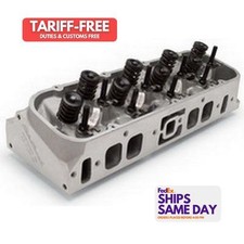 Edelbrock 60499 One Natural Aluminum Bbc Performer Tbi Cylinder Head - Assm.