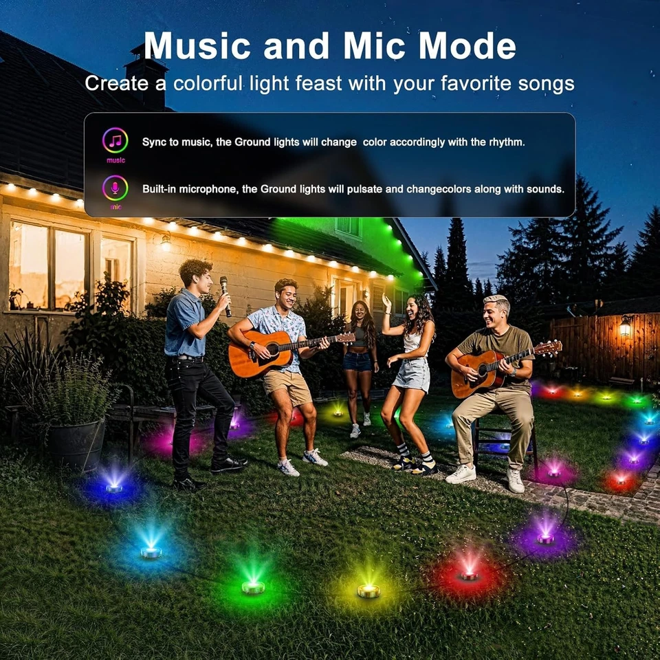 RGB Pathway Lights 100ft - Remote Controlled - Image 4 of 4