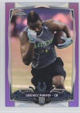 2014 Topps Chrome Retail Purple Refractor Loucheiz Purifoy #137 0f8