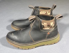 XtraTuf Bristol Bay Chelsea Boots Men’s 7.5 Brown Leather Duck Camo Fishing READ