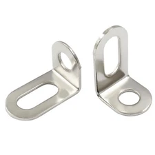 30 PCS 18x18x29mm Adjustable Right Angle Brackets, L-Shape, Corner Brace, Slvr