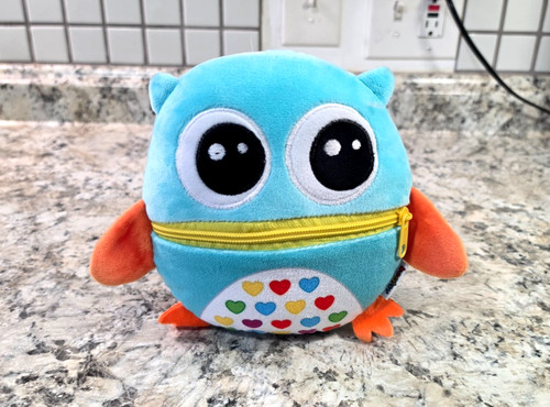 Beetoy Owl Sensory Buckle Pillow Zipper Toys Toddlers 1-3, Toddler Travel Toy